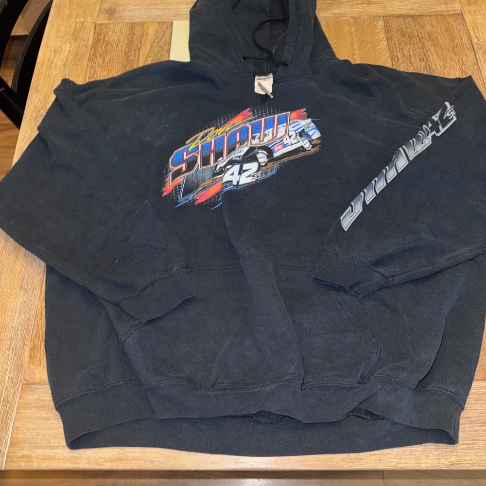 Gildan Racing Hoodie Mens 3XL Black Good Don Shaw 42S Dirt Track Graphic